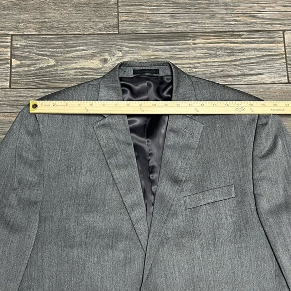 Lauren Ralph Lauren Suit Jacket Men’s 46R Sport Coat Gray Silver Herringbone - Picture 9 of 14